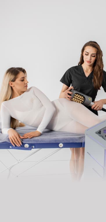 Behandlung mit Stratosphere ueber Textilanzug